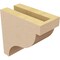 Ekena Millwork 3"W x 6"D x 6"H Classic Garner Rough Cedar Woodgrain TimberThane Corbel, Primed Tan CORUR03X06X06GARRCPR - alternate 2